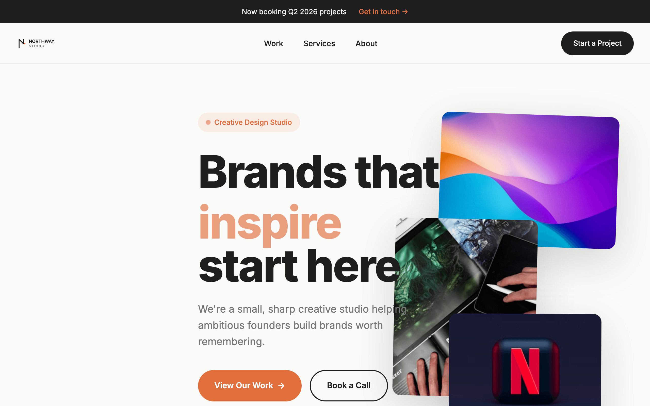 Northway Studio website screenshot